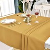 KAIPHO Gold Rectangle Tablecloth Waterproof Stain Resistant Wrinkle Free Table