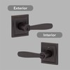 Baldwin Torrey, Entry Door Handle Reversible Lever with Keyed Lock