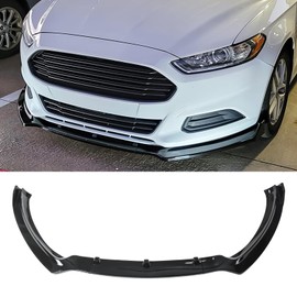 Fancemot Black Front Bumper Lip Splitter Compatible with Ford Fusion 2013-2016, Trim Protection Splitter Spoiler