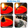 Ohromcoli Candle Wick Trimmer 4 in 1 Candle Snuffer Set,