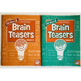 MindWare Lot of 2 Best of MindWare Brain Teasers Volume 4 & 6 Venn Perplexors Dot to Dot