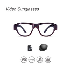 OhO Camera Sunglasses, 32GB Ultra HD Outdoor Sports Action Camera with Built in 16MP Camera and Polarized UV400 Protection Safety Lens