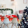 Christmas Table Cloth, Christmas Table Decoration Red Christmas Tablecloth with