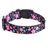 Mihqy Dog Collar with Bohemia Floral Tribal Geometric Patterns -