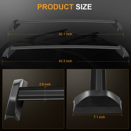 FINDAUTO Cargo Rack Fit for for Honda CR-V 2002-2006 150LBS Side Rails Crossbars OE Style Top Rail Roof Rack Aero Aluminum Cross Bar Luggage Rack Rail