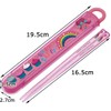 Skater Trolls ABS2AM Children's Chopsticks and Case Set, 6.5 inches