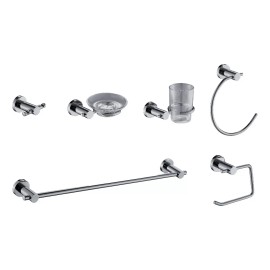 MEER by CNX Accesorios Para Baño De 6 Piezas Con Acabado Cromado Meer