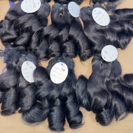 Cuticle Aligned 100% Raw Vietnamese Hair Vendor Burmese Curly Human Hair Bundles Body Natural Wavy Cambodian Raw Hair Bundlescolor: bouncy curly, Stretched Length: 16 Inches