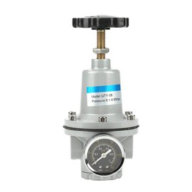 G1/4 Pressure Regulating Valve Air Regulator with Gauge Aluminium Alloy for Pneumatic System 0-0.85MPA