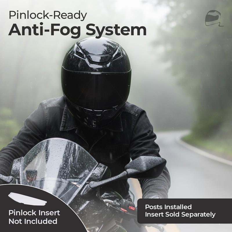 The Helmet Shop HJ-31 Revo Blue Motorcycle Helmet Visor Fits