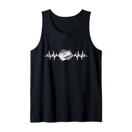 Synth-pop New-Wave-Music Dark-Wave Heartbeat Synthesizer Tank Top