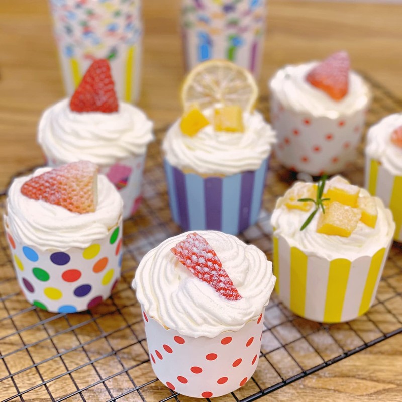 Keysui Paper Cases for Cupcakes, Muffins, Desserts