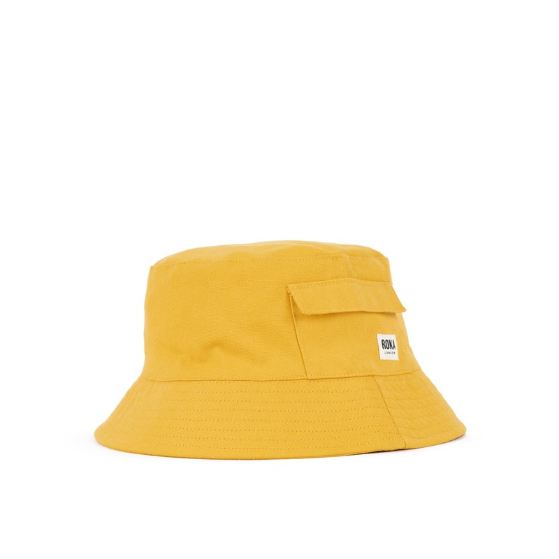 Roka London Hatfield Cotton Corn Bucket Hat One Size, Corn