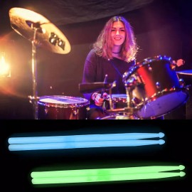 2 Pares Baquetas 5a Accesorios Para Bateria Tambor Luminosas Mixto