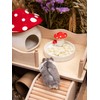 Niteangel Hamster Feeding & Water Bowls- Mushroom Ceramics Series Food
