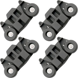 Ultra Durable W10195416V (UPGRADED) 4 Pack Lower Dishwasher Wheel with STEEL Screws Replacement Part for for Kitchen Aid whirlpool kenmore maytag Kitchenaid Wheels for Dishwasher AP5983730, W10195416V