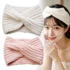 wowjimi ヘアバンド 2本セット 洗顔 おしゃれ レディース 化粧 お風呂用 柔らかい 可愛い