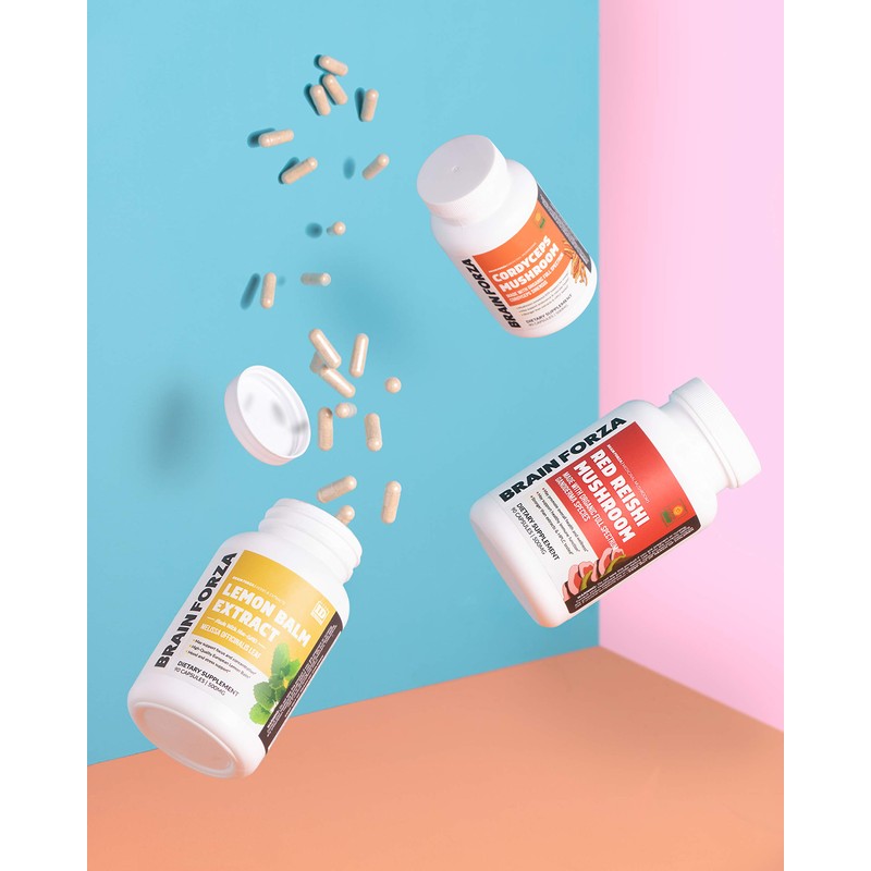 Brain Forza Lemon Balm R5 Extract Capsules - Standardized Extract