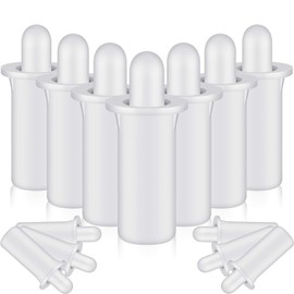 Maitys 40 Pcs Shutter Repair Pins, Plantation Shutter Fasteners Spring Loaded Replacement Repair Pins for Windows, Cabinet, Movable Blade, Blind Slats, White (Short)