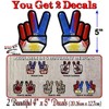 2 Peace Filipino 5" Vinyl Decals Peace Sign American Stickers
