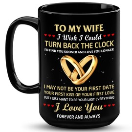 VUNVUT86 Gift For Wife - Wife Gifts - To My Wife Mug - Gifts For Wifey From Husband - Mothers Day, Anniversary, Birthday, Wedding Gift For Couple, Bride, Fiancee, Mom, Mrs, Her, Women 15OZ