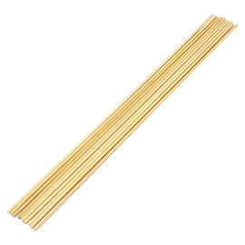 Bamboo Ladle Diameter Approx. 0.1 inches (3 mm), Length 14.4 inches (365 mm), 10 Pieces for Craft