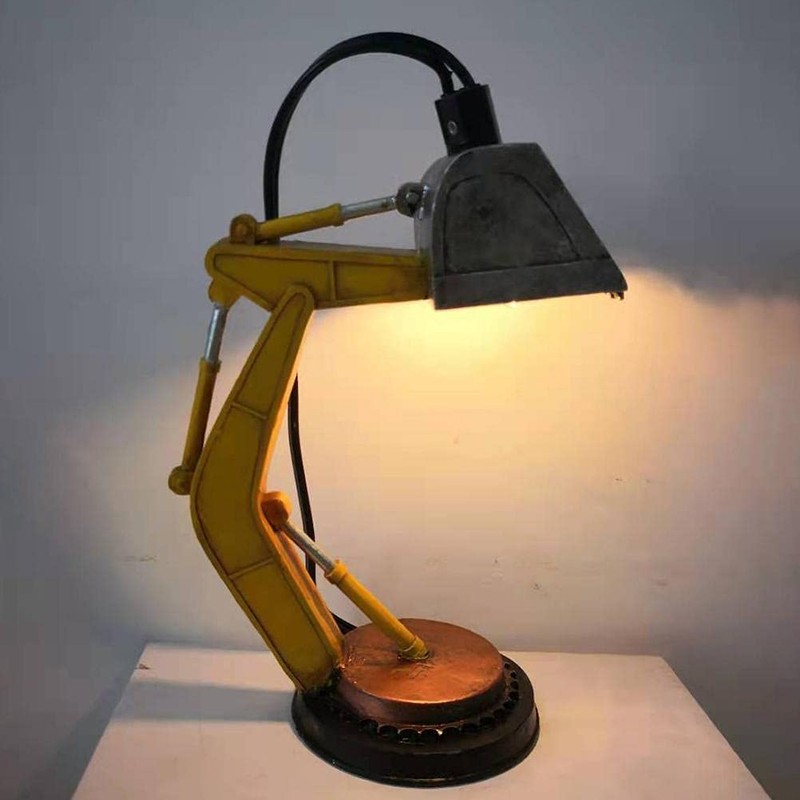 TOPINCN Industrial Design Excavator Desk Lamp, Digger LED Night Light