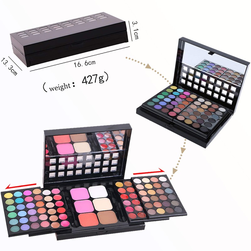 Brillia Contouring Kit Combination Ntday 78 Colours Eye Shadow Palette with