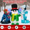 Inflable de Navidad de 4 pies, muñeco de nieve de