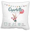 Unikatolo Cushion for Birth with Name, Date, Weight and Time,