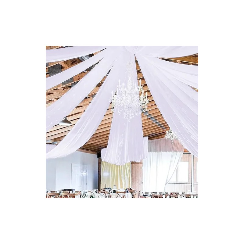 Rollo De Tela De Organza Para Decoración De Boda 1.6x10m