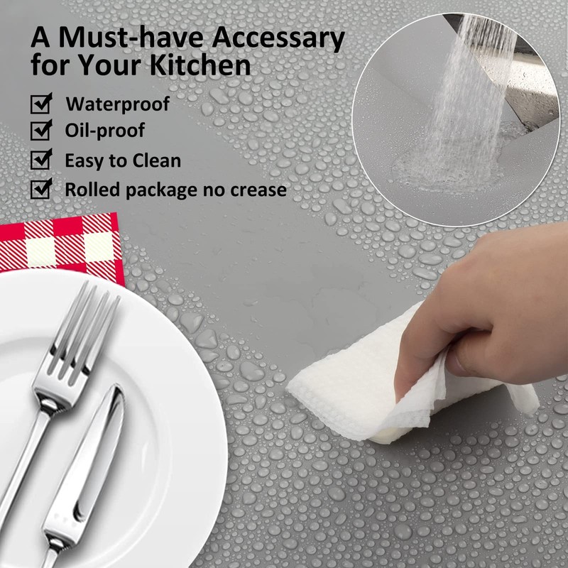 Large Silicone Heat Resistant Mat 78.7” x 15.7”, Nonslip Silicone