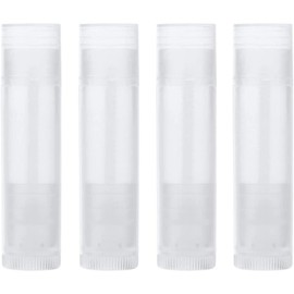 Lip Balm Tube, 25PCS Plastic Clear Empty Lipstick Tube DIY Lip Balm Cosmetic Containers Travel Bottle