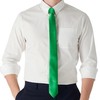 DonDon Mens Handmade Silk Look Ties 6cm, Green