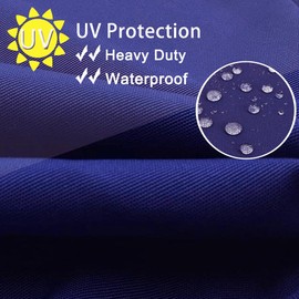 Oslimea Patio Cushion Covers Replacement 25x27x5 inch 2Pack Outdoor Seat Cushion Slipcover Waterproof Outdoor Chair Cushion Covers, Dark Blue