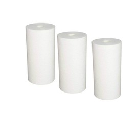 CFS – 3 Pack Heavy Duty Spun Polypropylene Water Filter Cartridges Compatible with RS16-SS2-S06, BF6, BF7, BF9C, BF35, BF36, BF36C Models – Whole House Replacement Filter Cartridge – 1 Micron – White