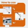 Gadgetime USA Drain Snake - Multi-Tooth Drain Clog Remover for