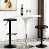 KBISHTIE Adjustable Bar Stools Set of 2, Backless Swivel Round