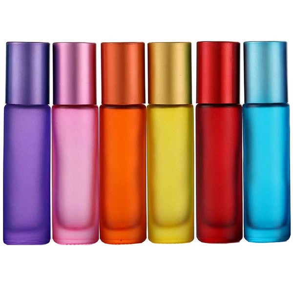 JamHooDirect Botellas de aceite esencial, 10 ml, de vidrio de