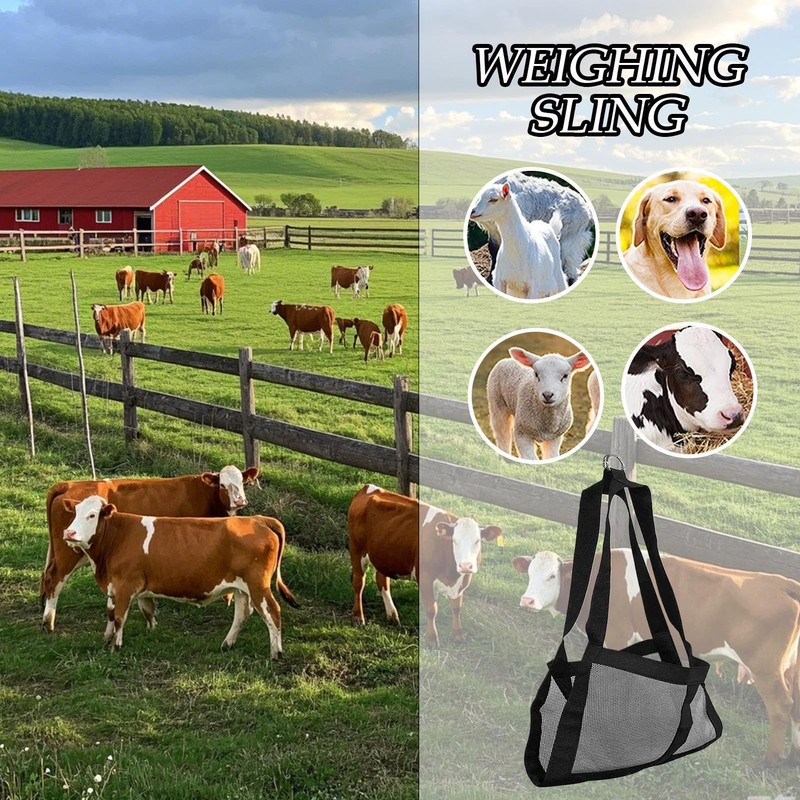 Calf Scale Sling | Nylon Sling for Weighing Small Animals,Comfortable