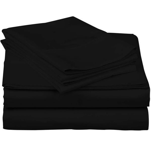 800 Thread Count 100% Egyptain Cotton Sheet Queen Black Sheets