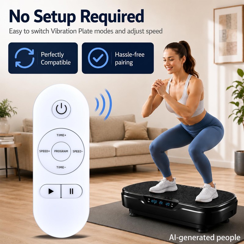 MOVHEIYL Replacement Remote Control for FLYBIRD Vibration Plate SF01-SZJ FBVP-MN-Blue