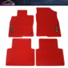 Unbranded Fits 16-21 Honda Civic Red Nylon Floor Mats Carpets