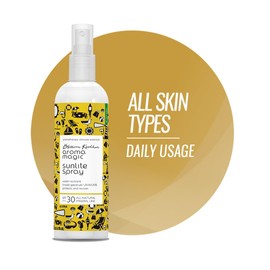 Aroma Magic Sunlite Sunscreen Spray with Broad Spectrum SPF 30 | Non-Nano Zinc Oxide Mineral Sunblock & Water Resistant | UVA/UVB Sun Protection Mist | 3.38 Fl Oz/100ml