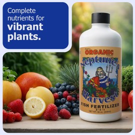 Neptune's Harvest Organic Plant Fertilizer | Liquid Fertilizer for Lawn, Garden & Houseplant | Rich in Essential Nutrients | Hydrolyzed Fish 2-4-1 (Quart) + Tomato & Veg Plant Food 2-4-2 (Quart)