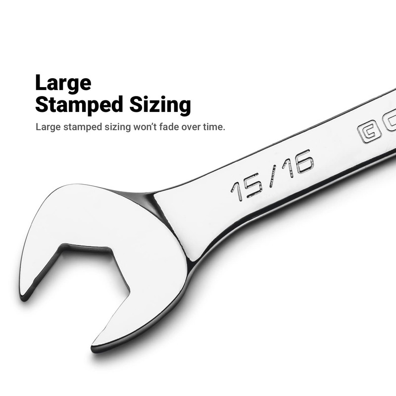 Capri Tools 7/8 in. Angle Open End Wrench, 30° and