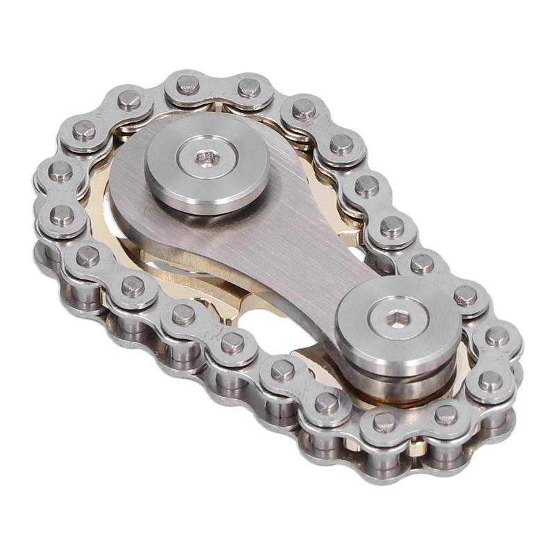 Stainless Steel Fidget Sprocket Toy Children Gears Linkage Bike Chain