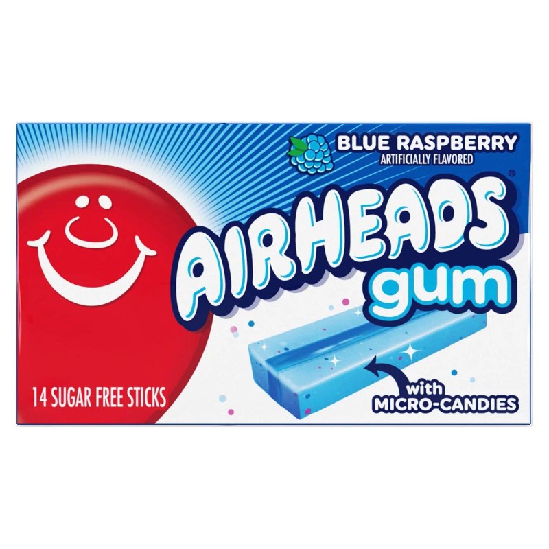 Airheads Chewing Gum Sugar Free 168 Count Fruit Flavor Variety