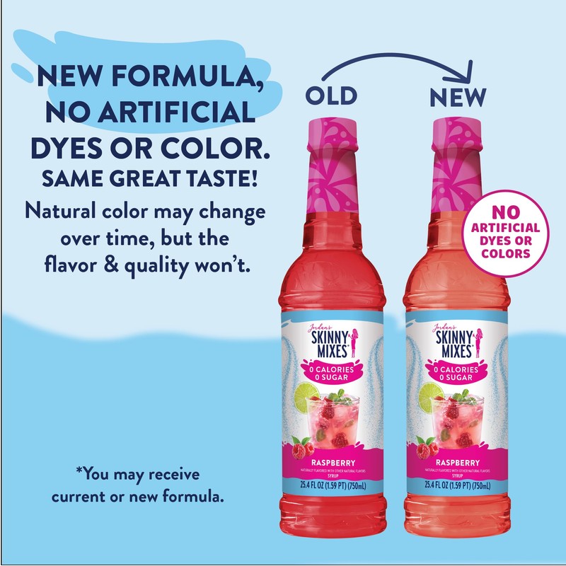 Jordan's Skinny Mixes Sugar Free Syrup, Raspberry Flavor, Fruit Flavored