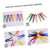 KOMBIUDA Safe Plastic Tweezers 6pcs Bead Tweezers for DIY Craft